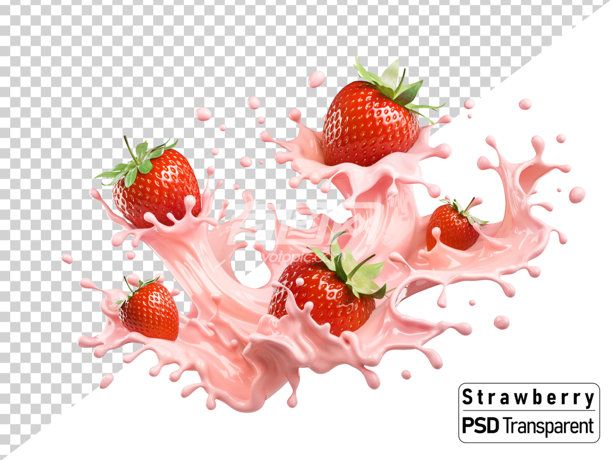 免扣牛奶草莓