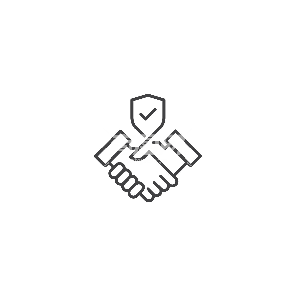 握手标志logo