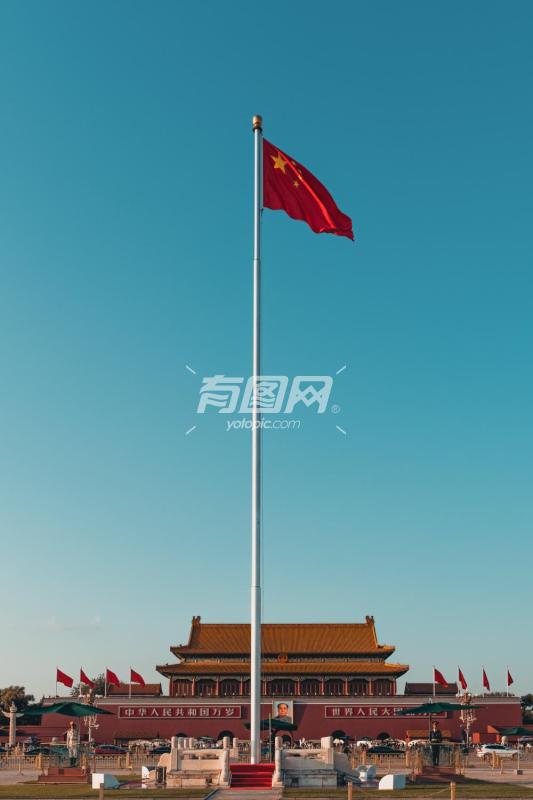 北京天安门国旗