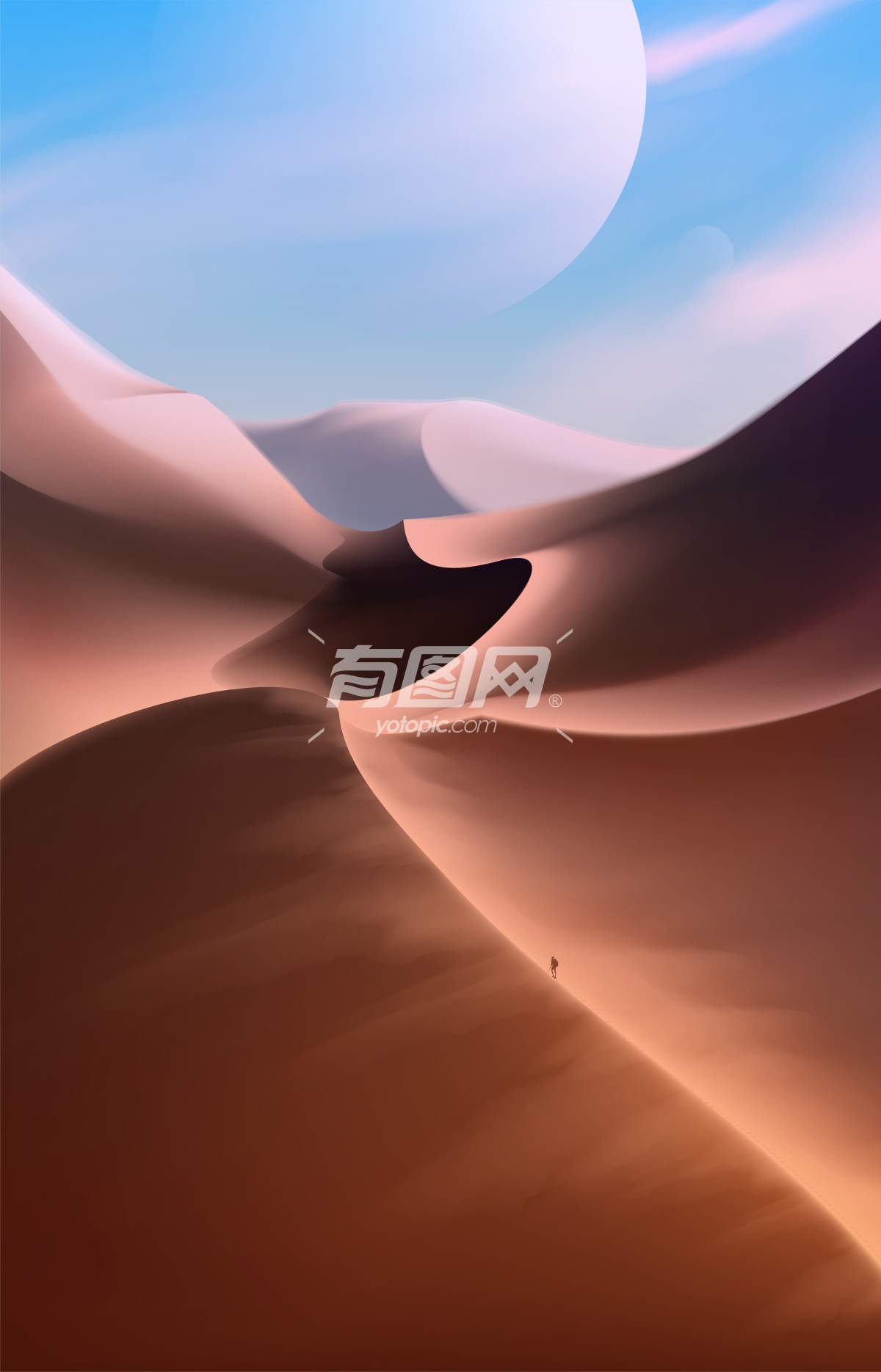 沙漠场景插画