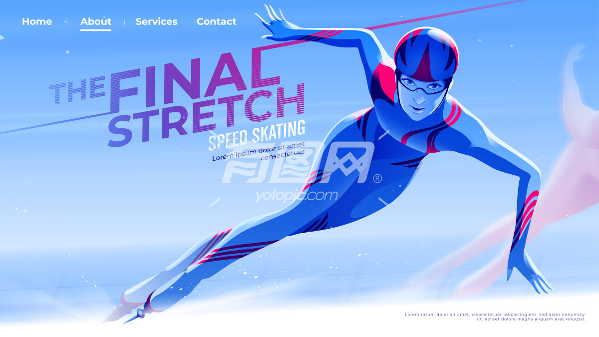滑冰运动网站首页设计