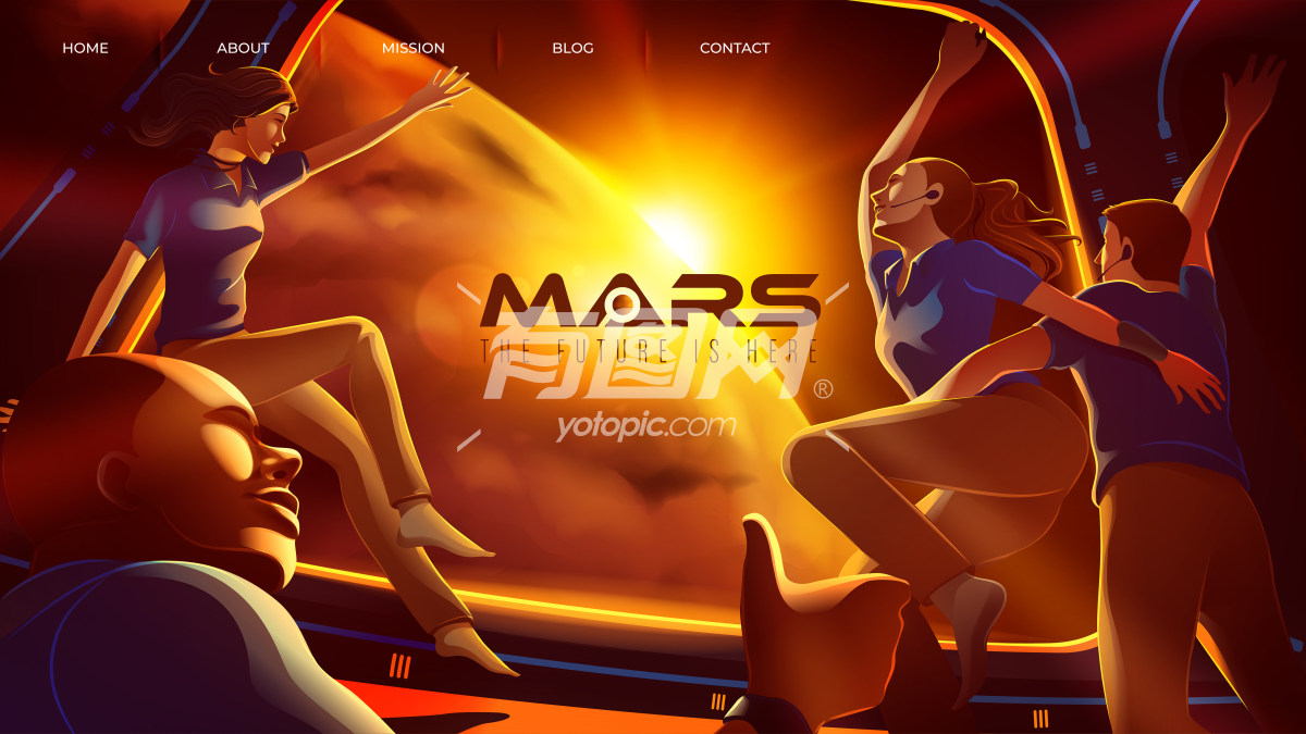 火星探索主题网站设计