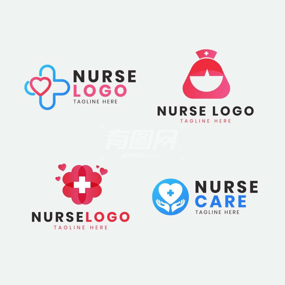 护士标志LOGO标志