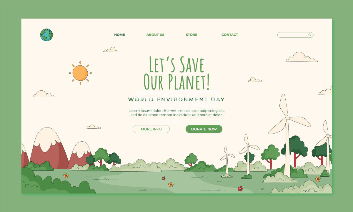 环保主题网页设计