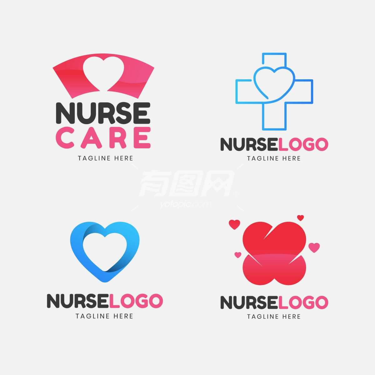 医院护士标志logo