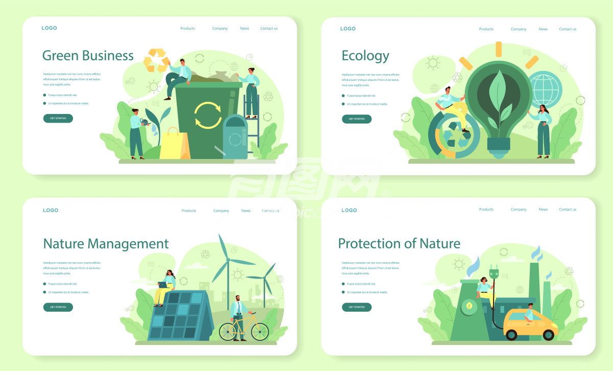 环保网页设计模板