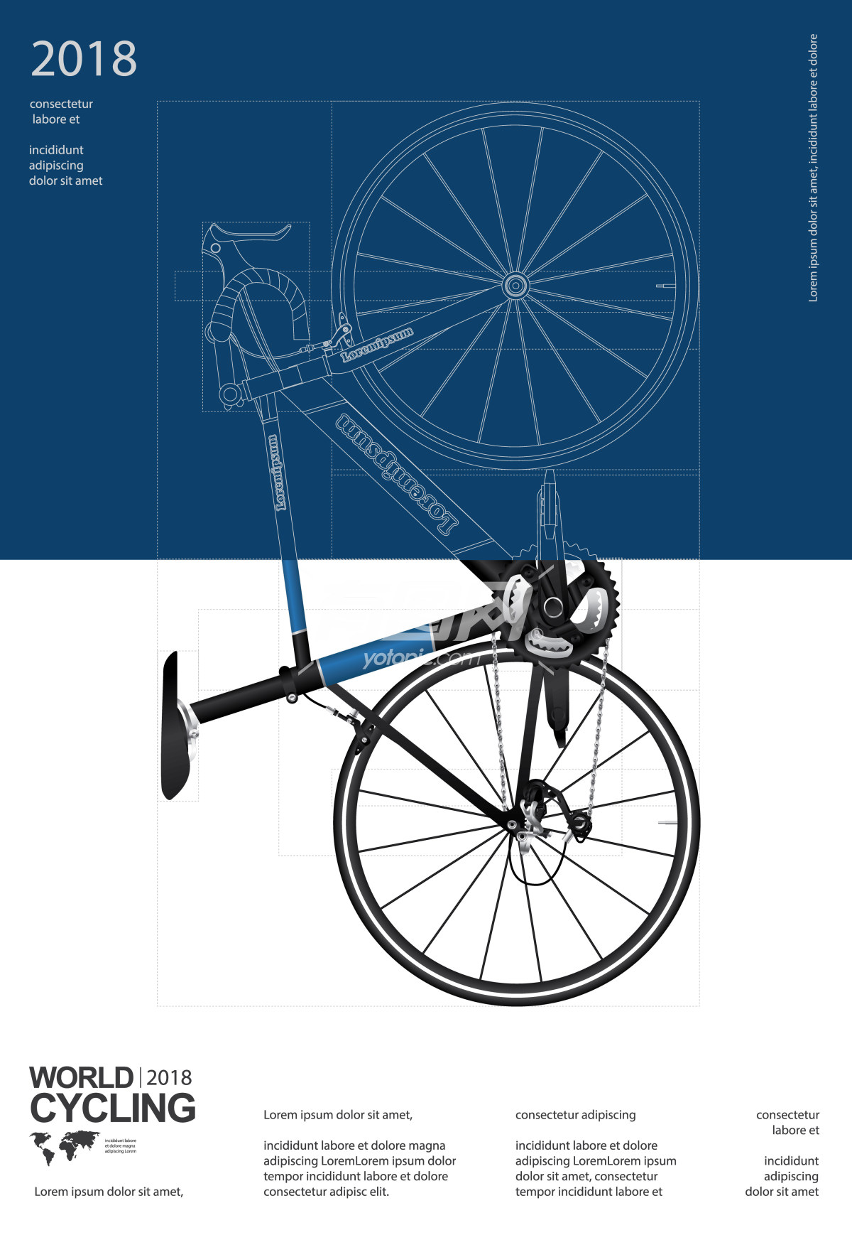 2018世界自行车赛宣传海报