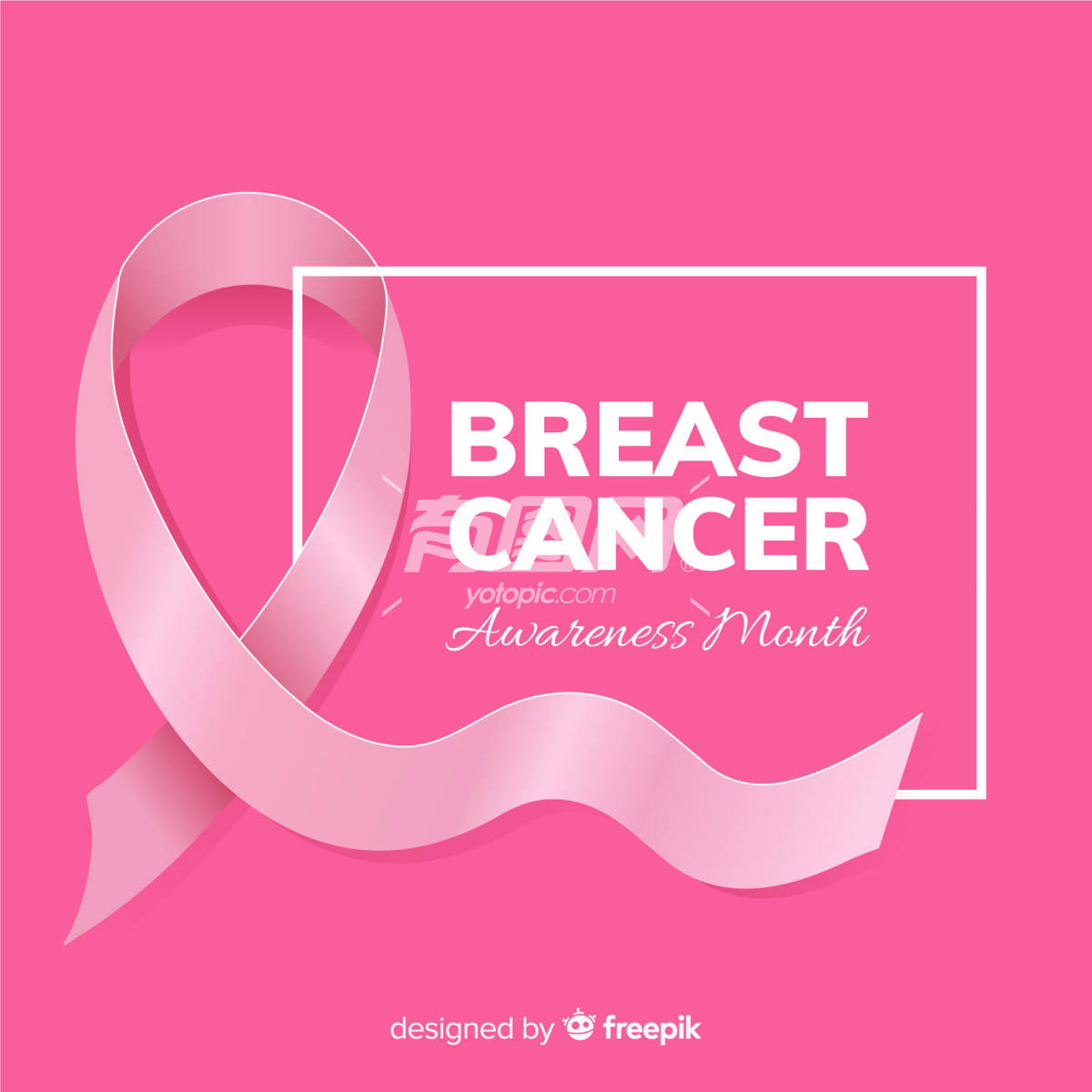 乳腺癌宣传活动风格丝带