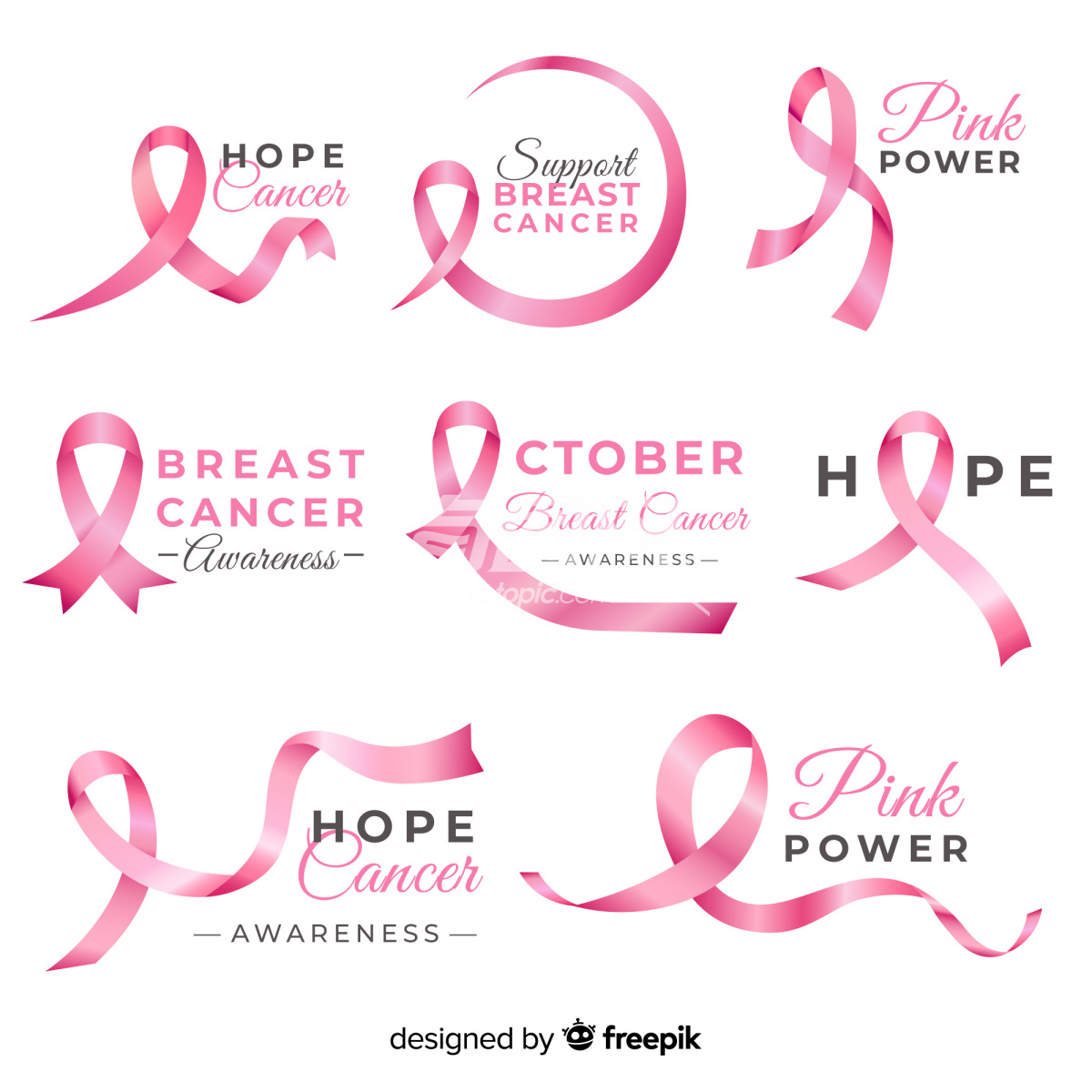 乳腺癌女性癌症标志logo