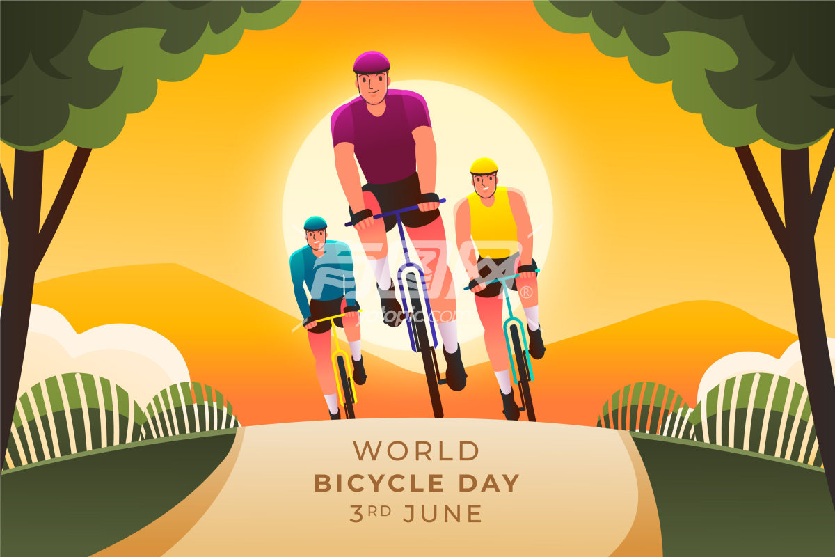 世界自行车日宣传海报