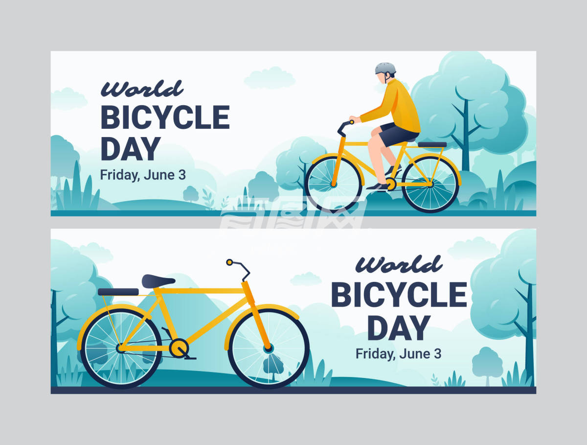 世界自行车日宣传海报
