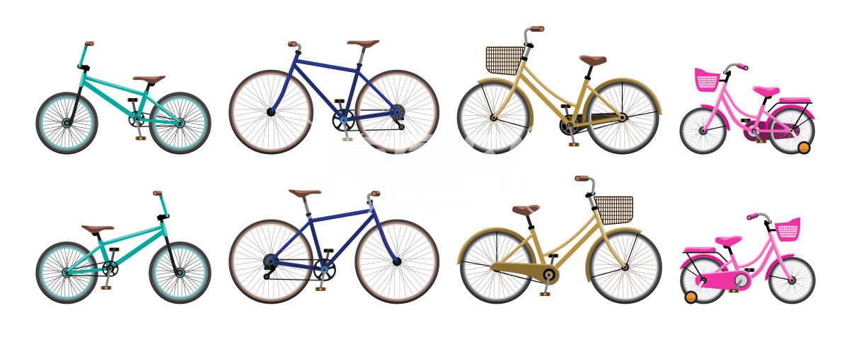不同种类自行车