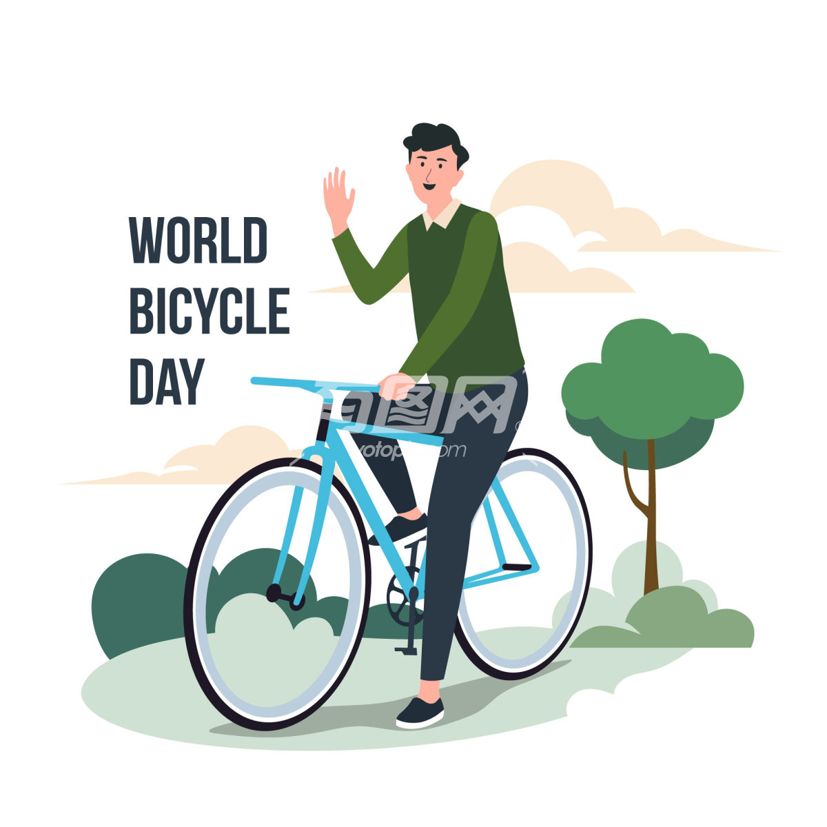 世界自行车日海报