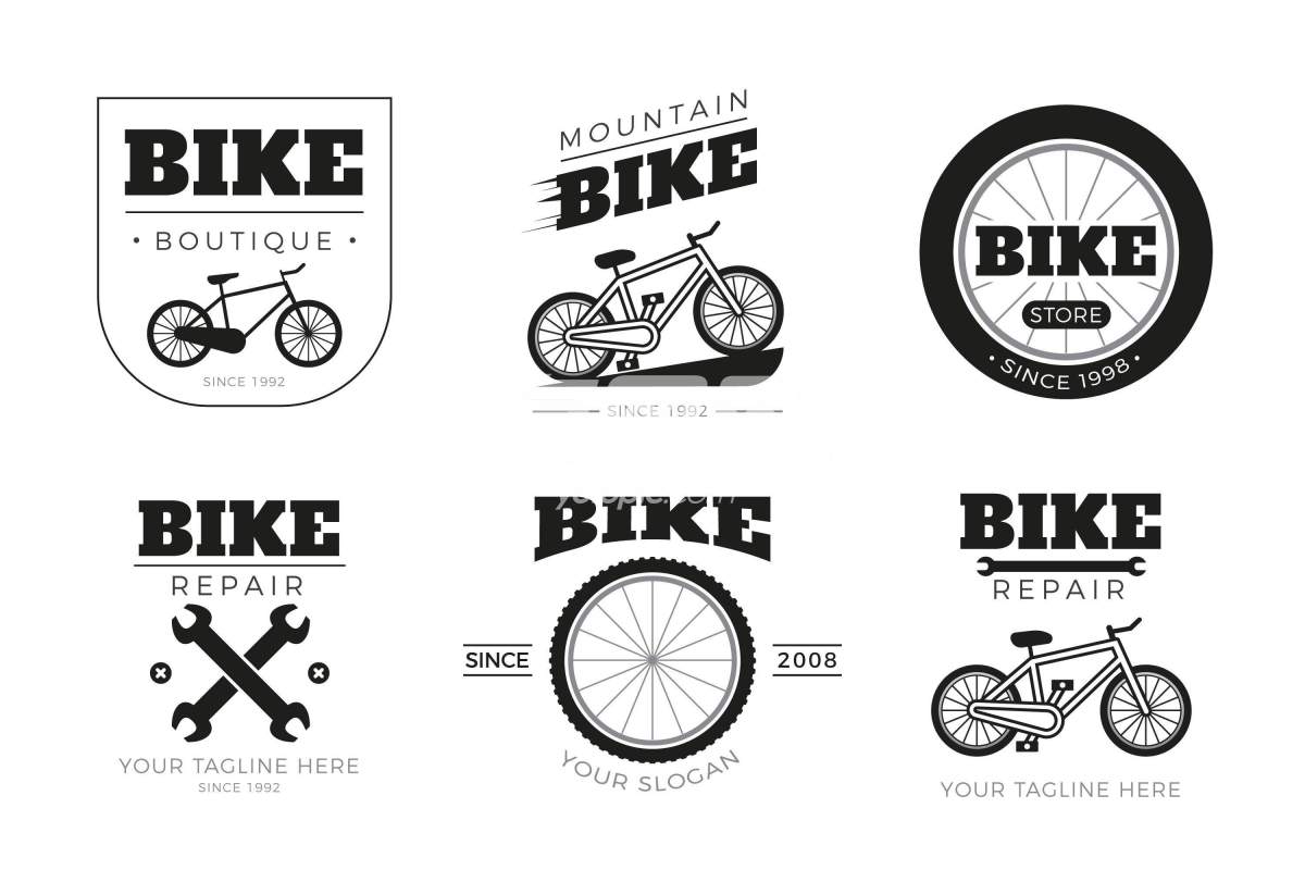 自行车相关标志标签