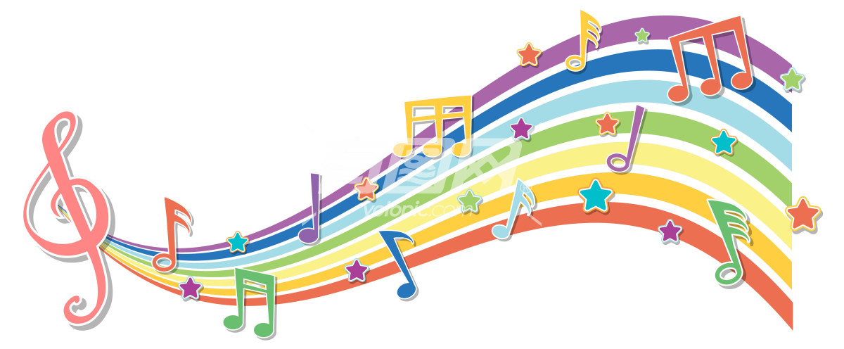 色彩斑斓音乐元素设计