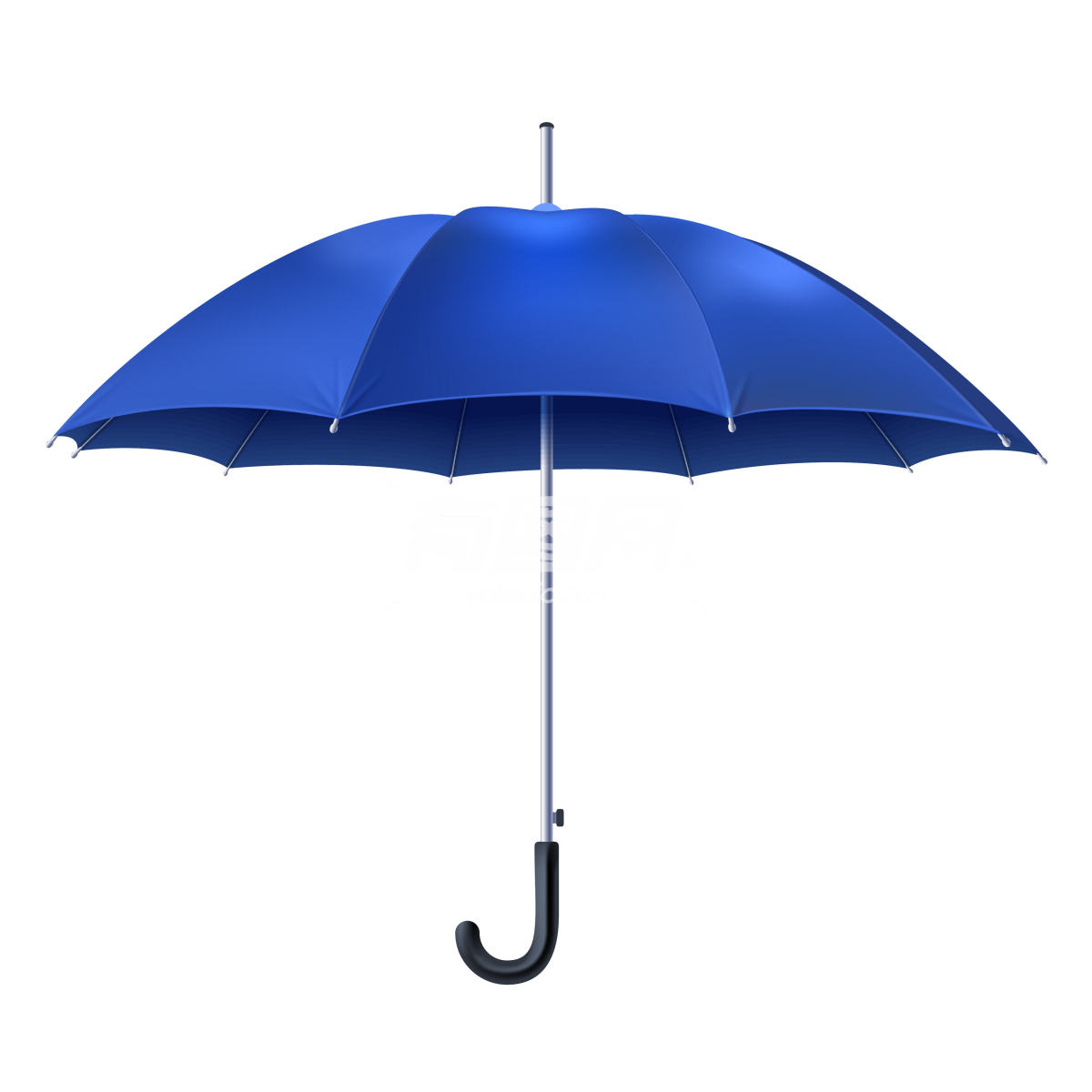 蓝色雨伞免抠图