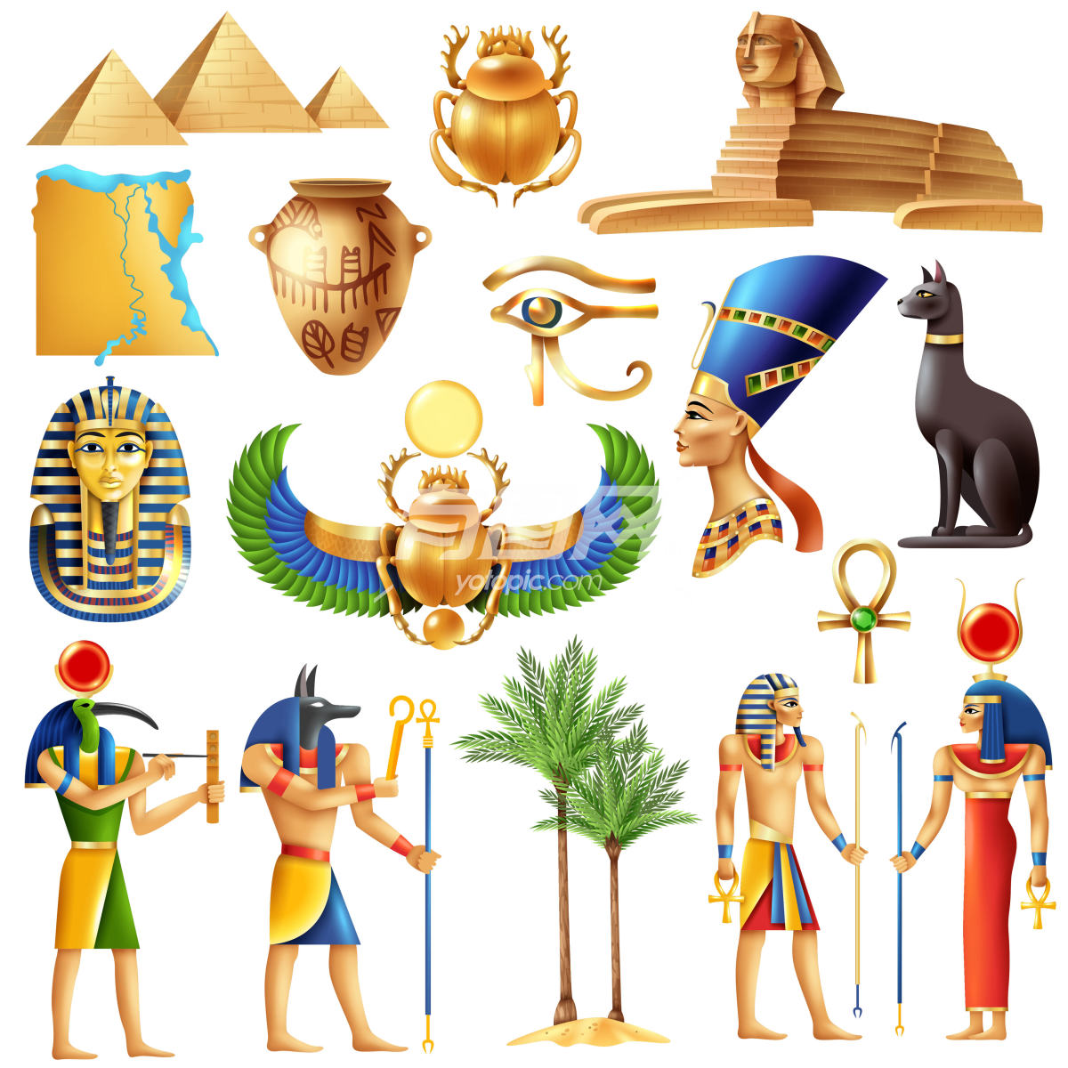 埃及符号图标素材