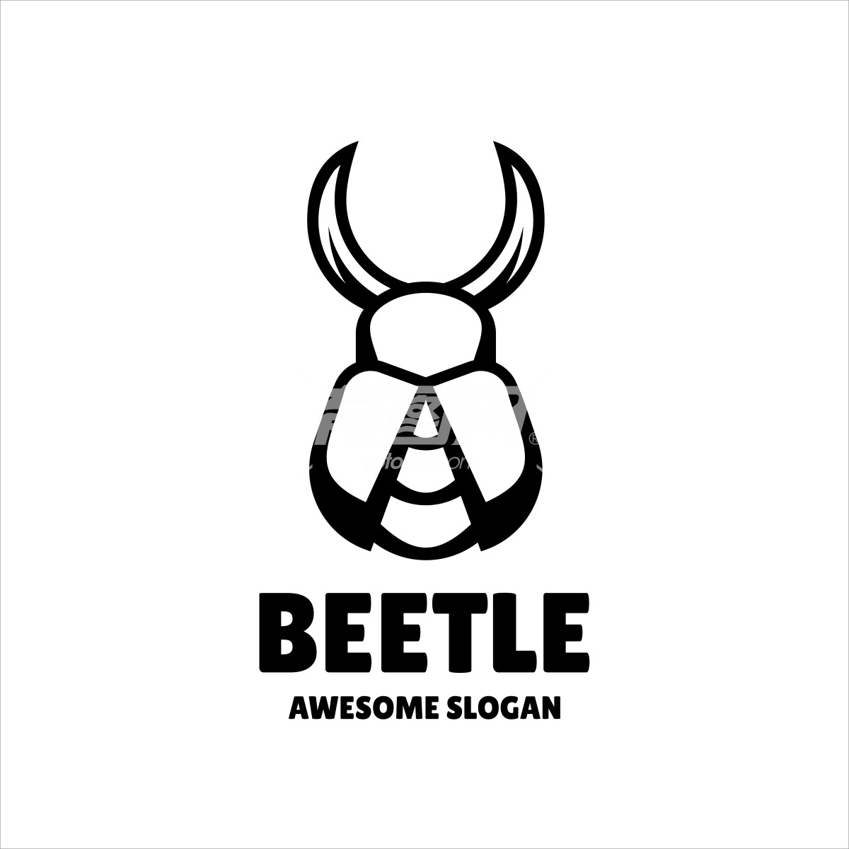 甲壳虫logo设计