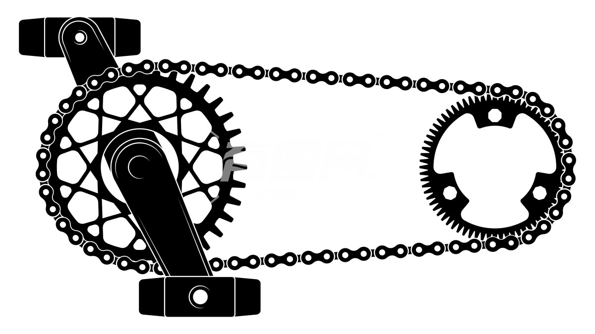 自行车齿轮链条组合