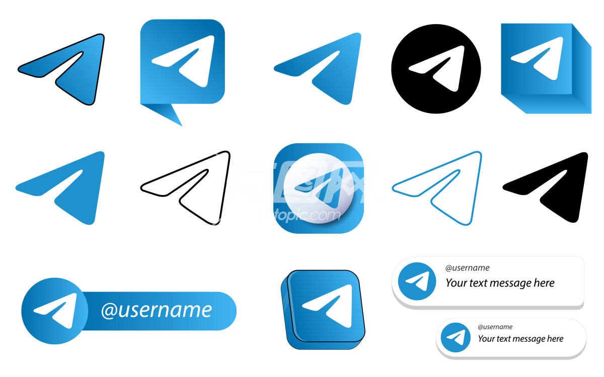 Telegram的标志和图标