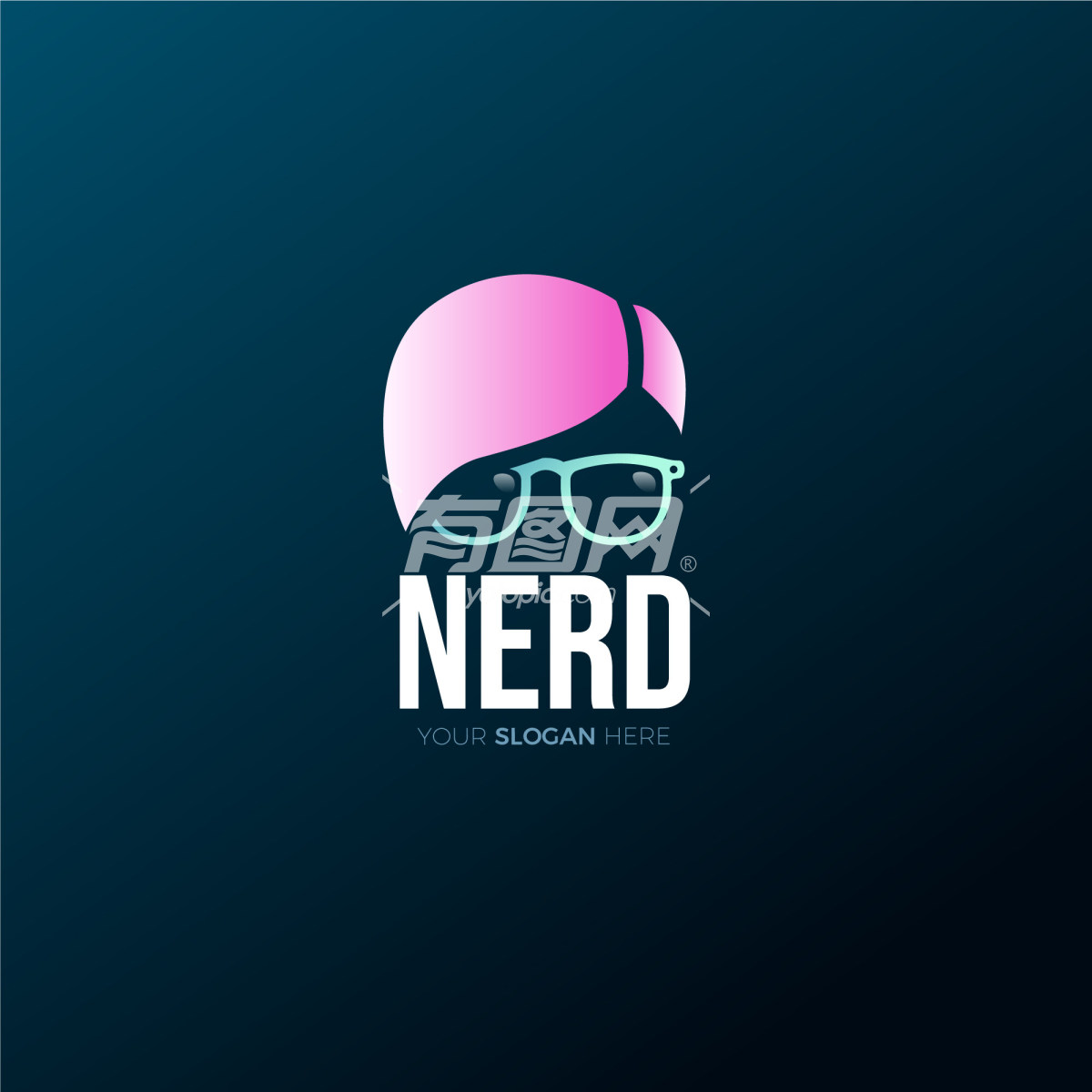 NERD为主题logo设计