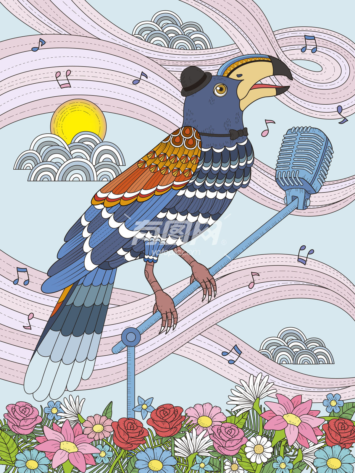 啄木鸟在唱歌