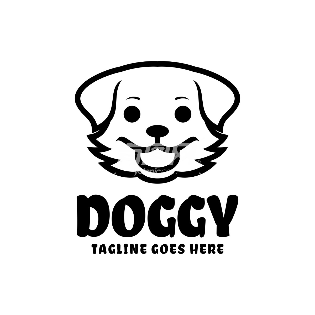 宠物狗图标logo