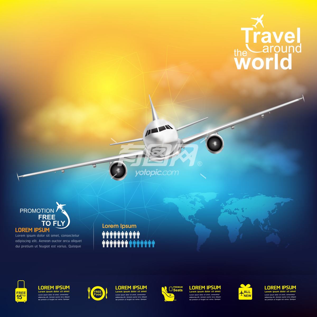 飞机环游世界海报