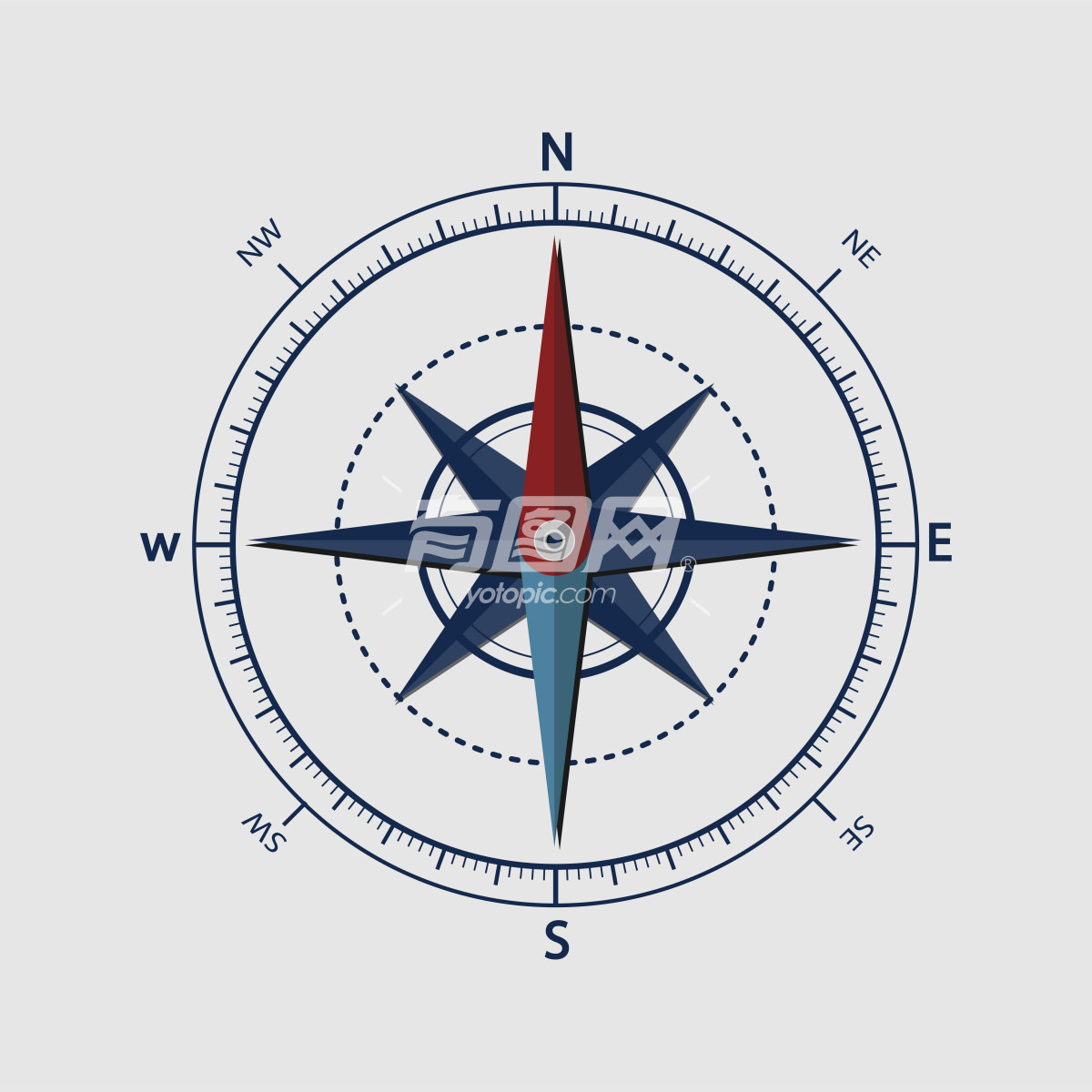 指南针的平面设计