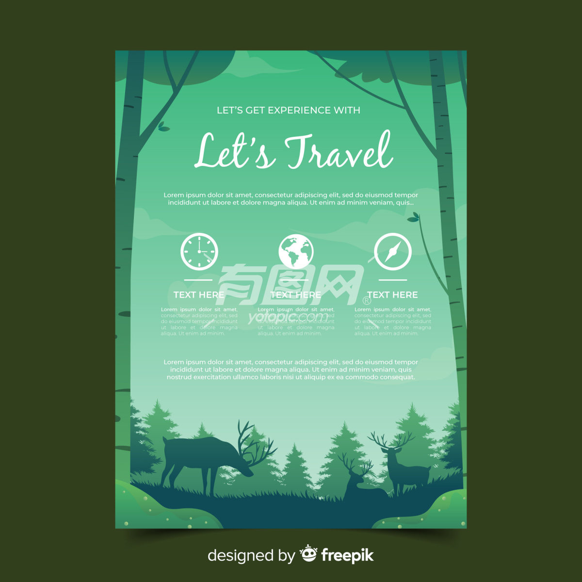 设计精美的旅游宣传海报