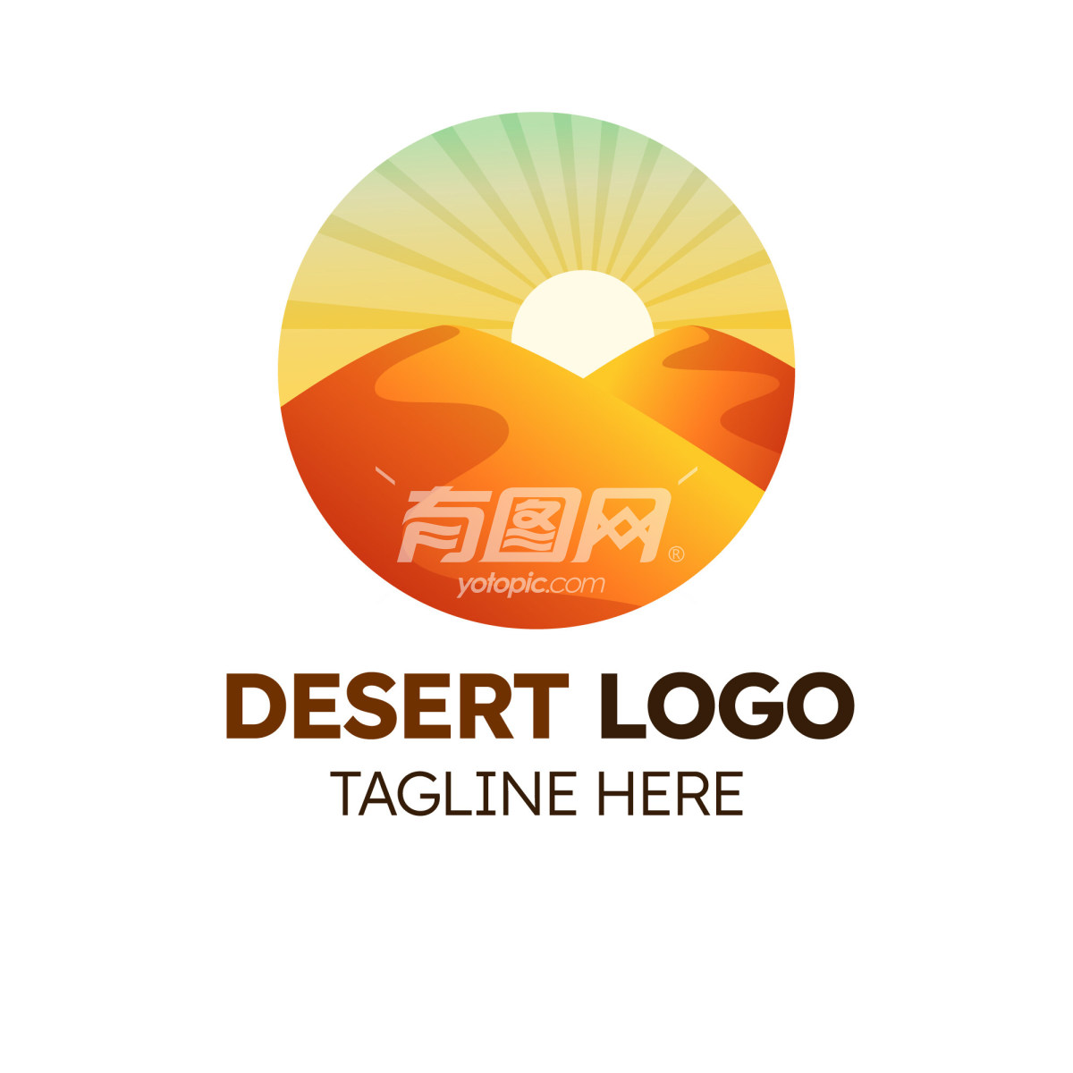 沙漠主题的标志设计
