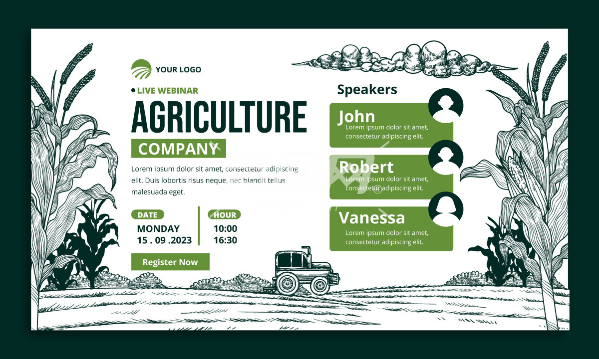农业主题宣传海报封面设计