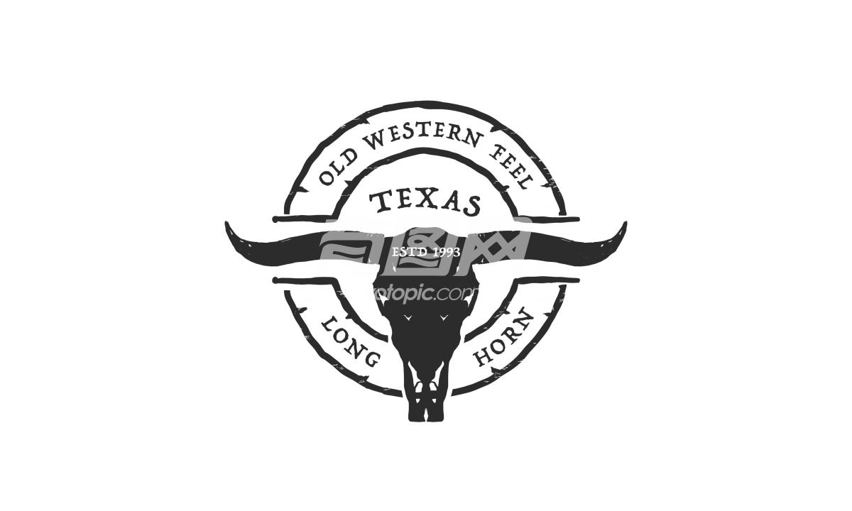 复古公牛标志设计