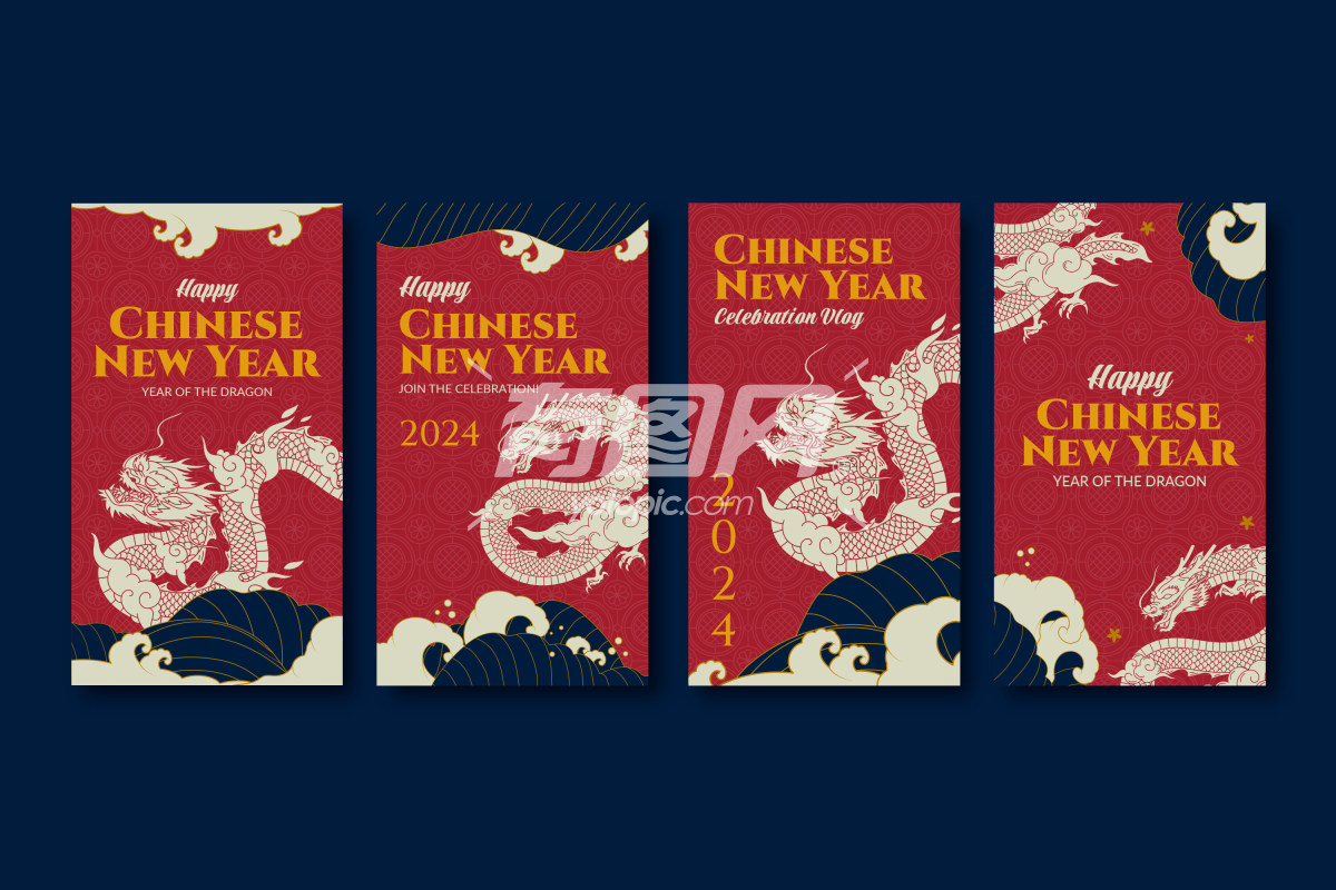 中国新年主题故事模板