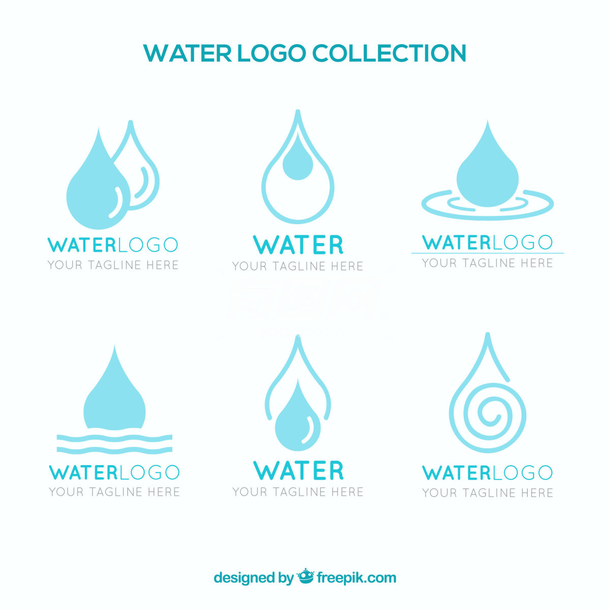 水滴形状的标志设计