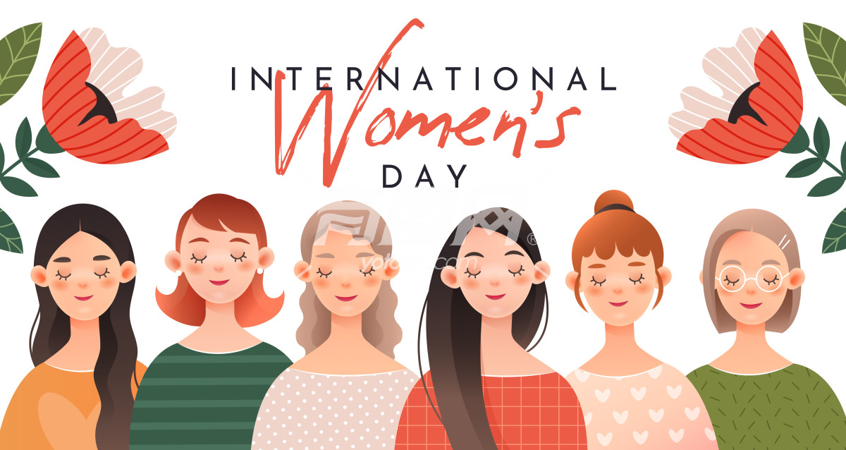 国际妇女节的插画