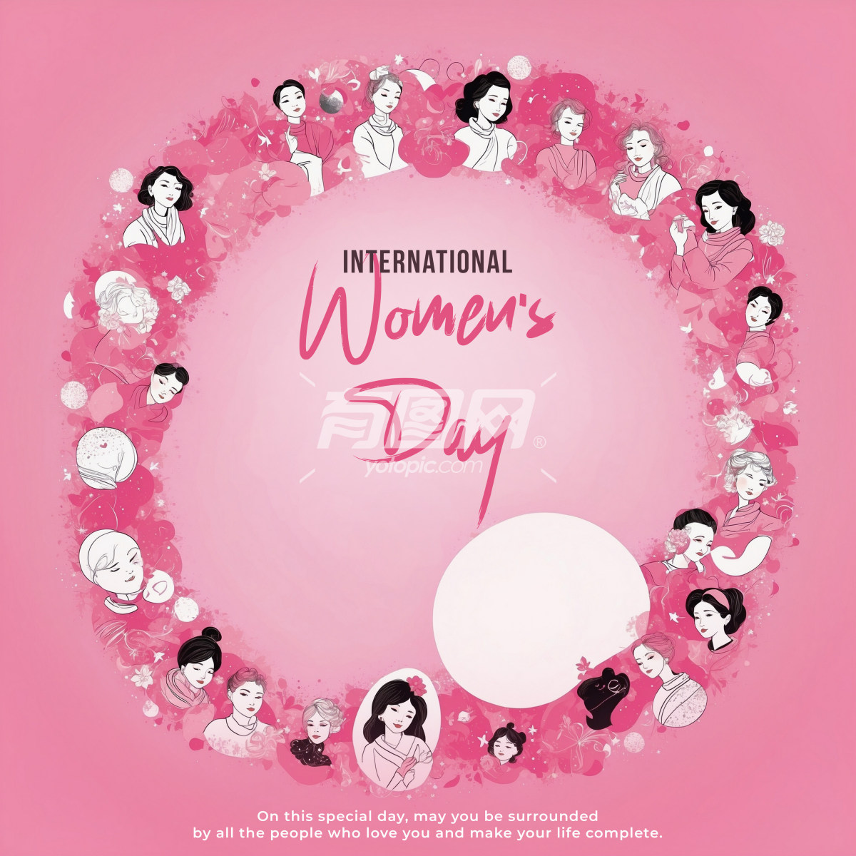 国际妇女节的插画