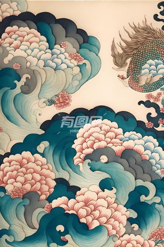 中国传统艺术风格的图案