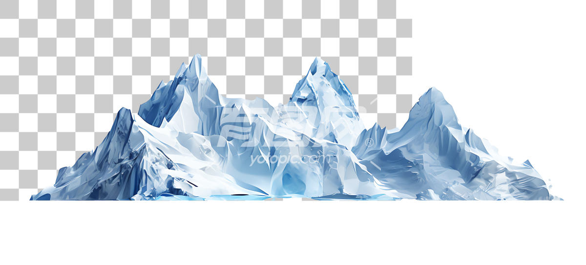 冰山景观剪影