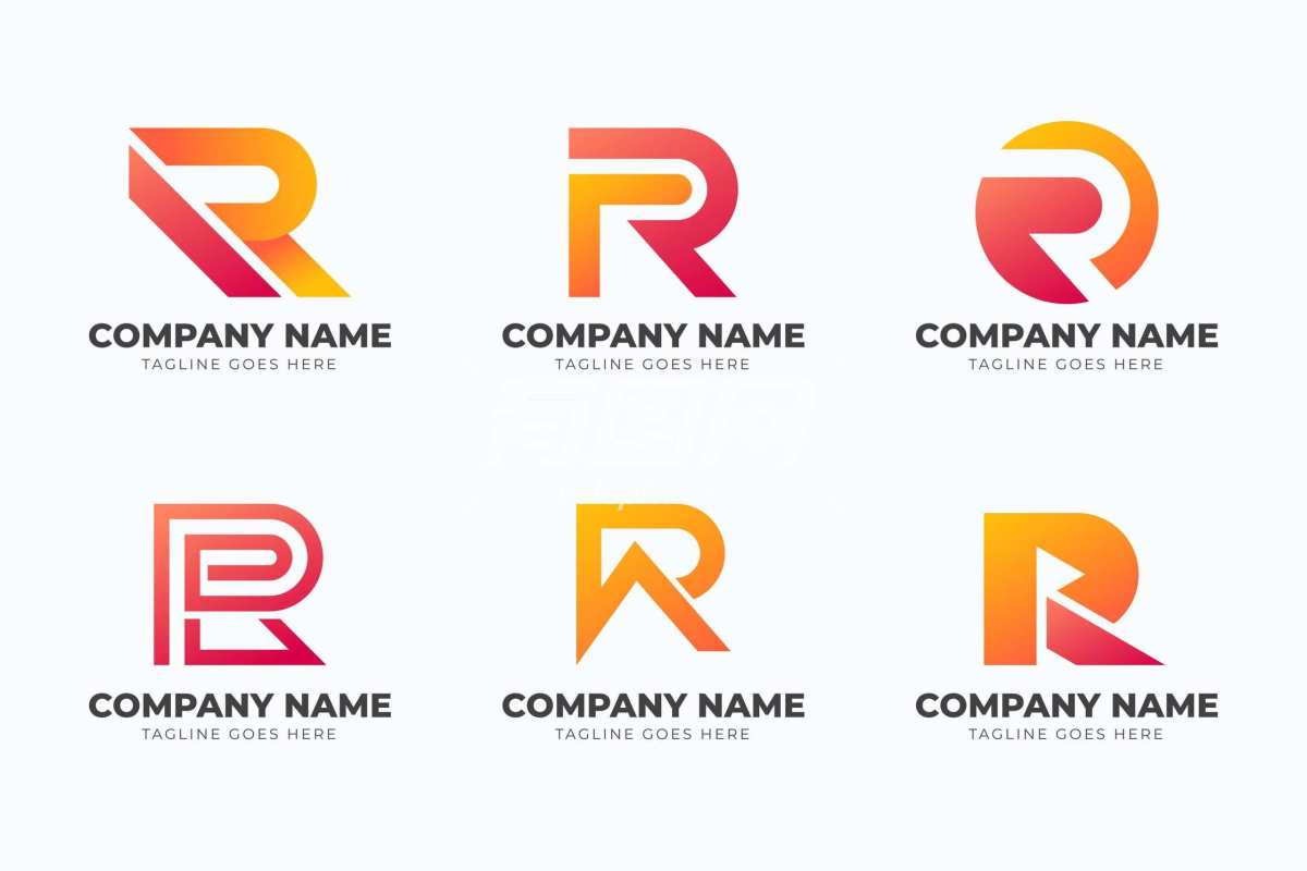 字母R徽标设计
