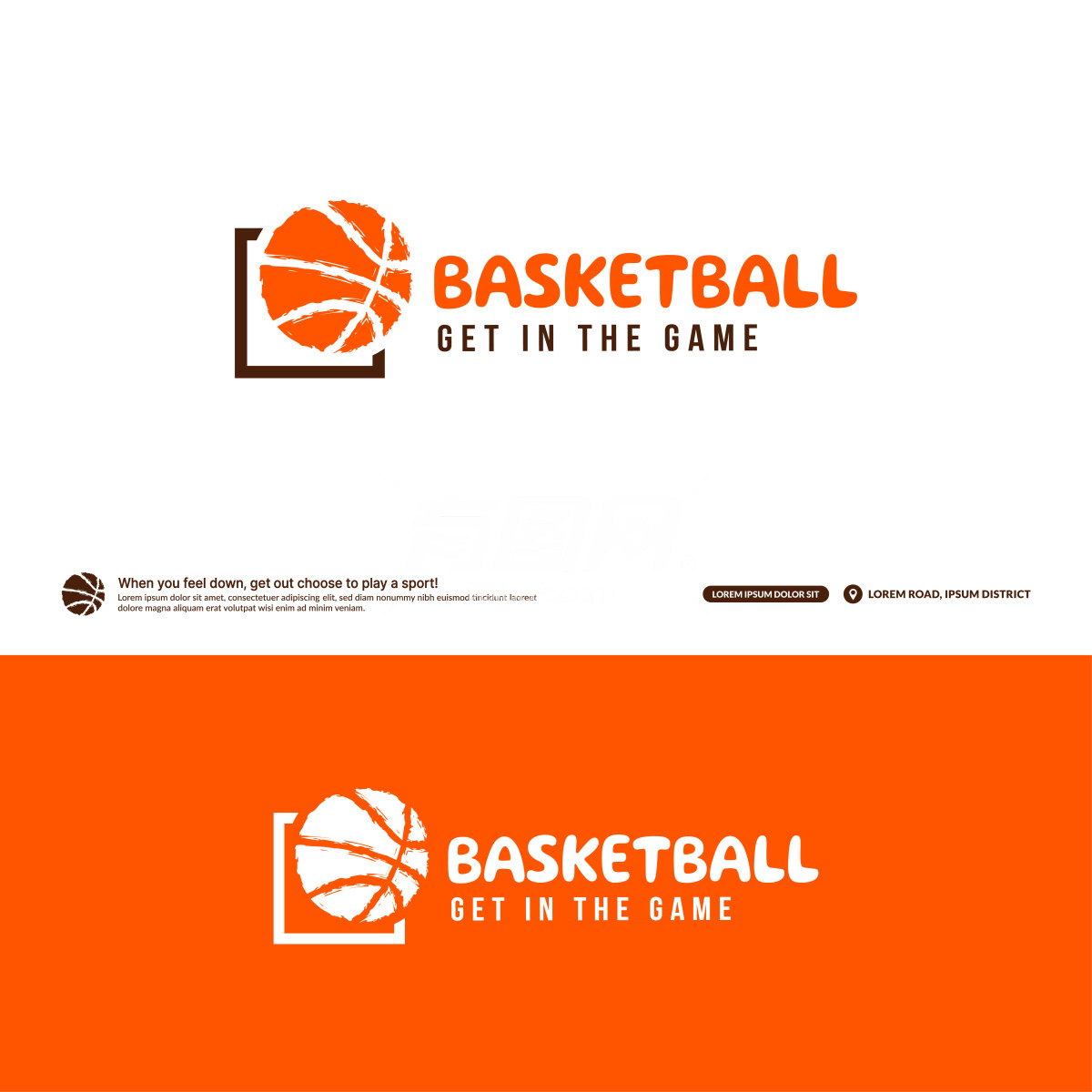 篮球运动标志设计