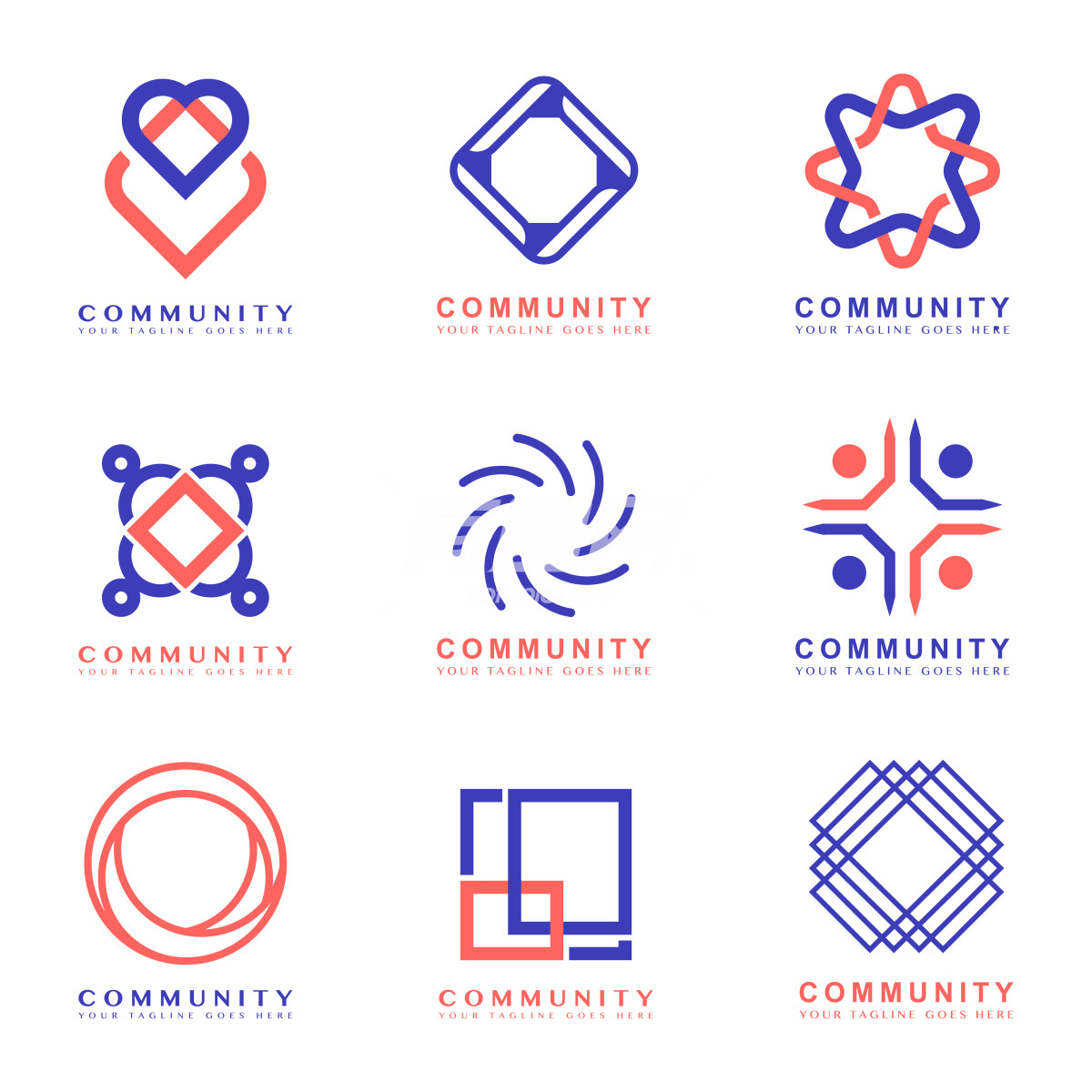 社区主题标志设计