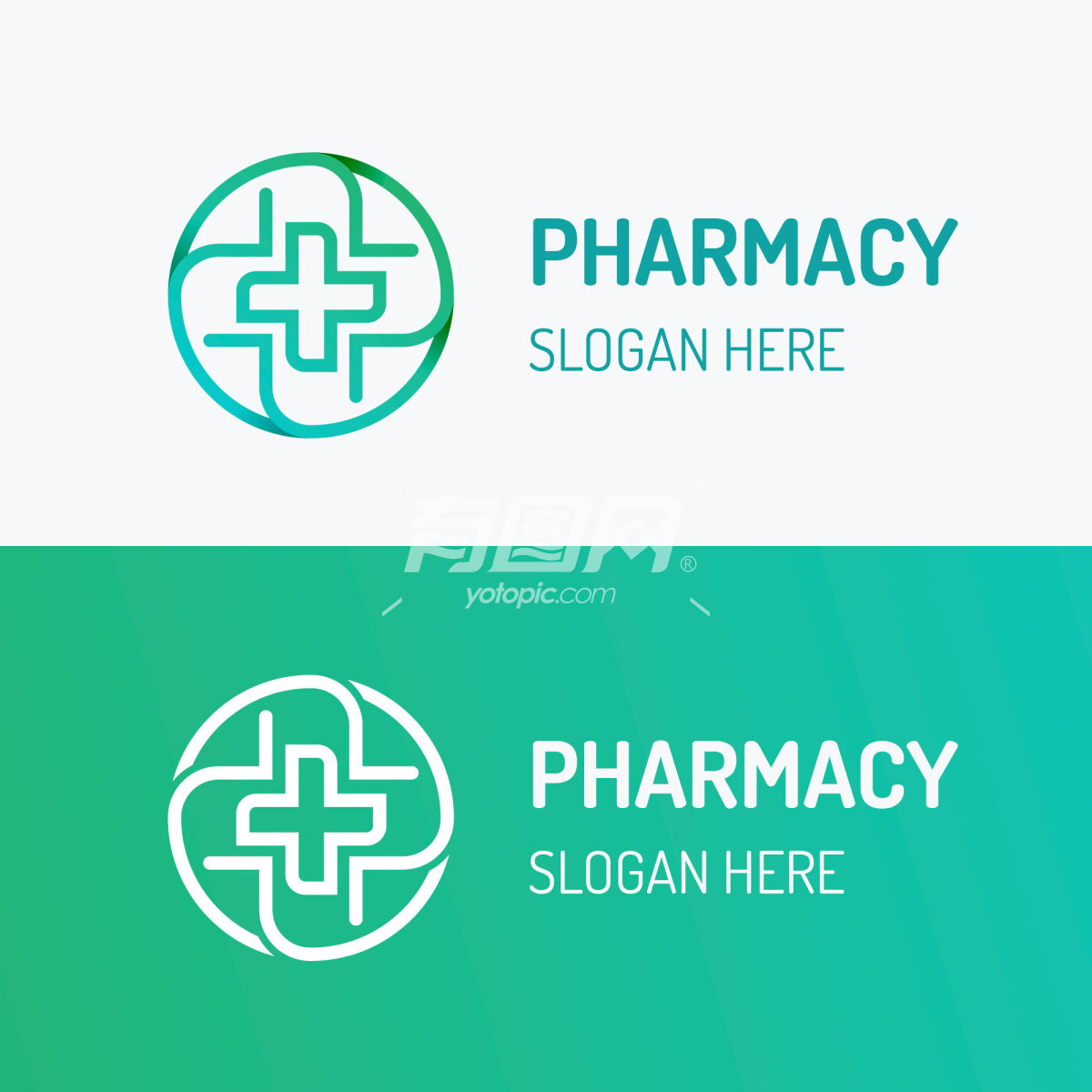 绿色的药店logo