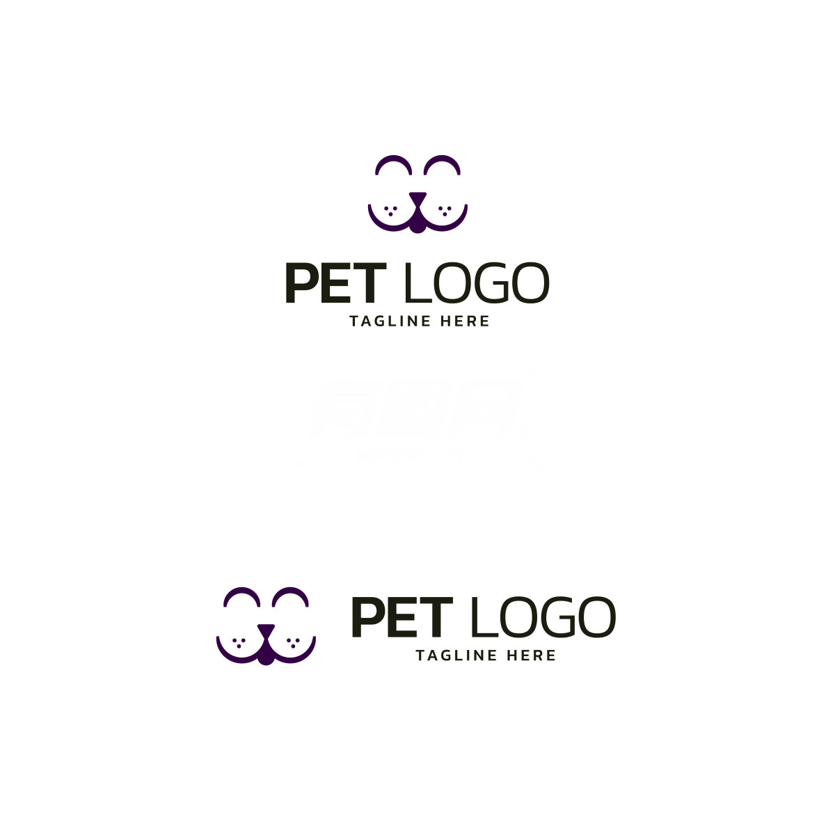 紫色的宠物logo