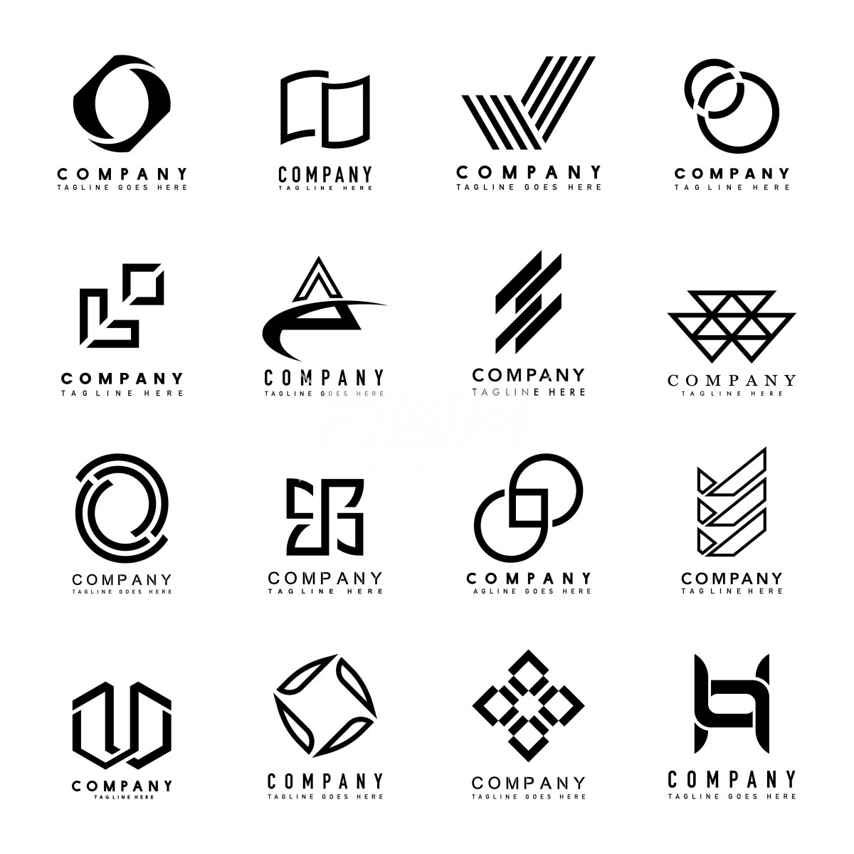 现代简约公司logo标志