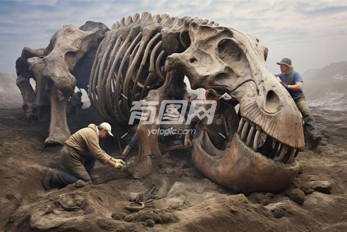 恐龙化石考古
