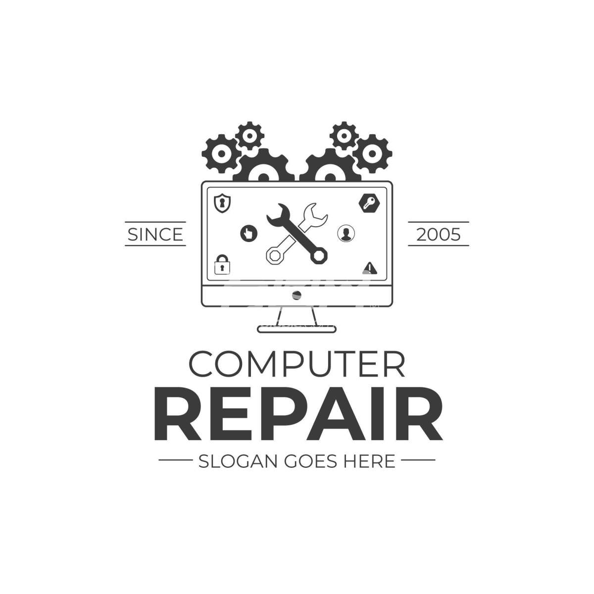电脑维修服务的标志