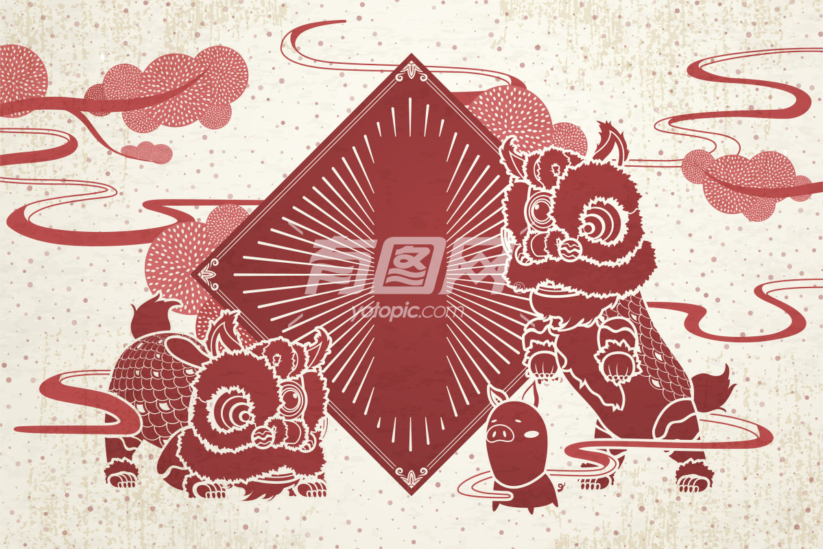 中国传统元素插画