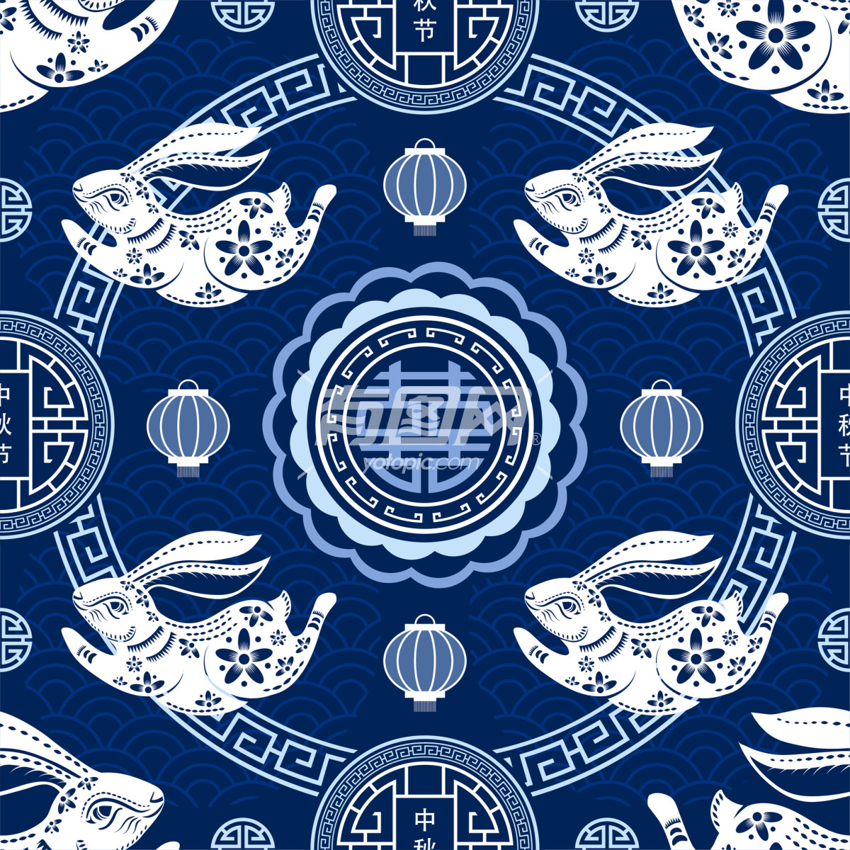 中秋节传统图案设计