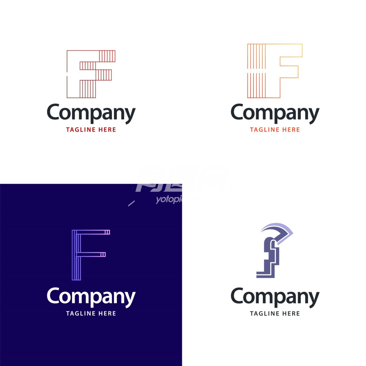 字母F公司标志设计